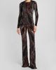 Etro Women's Velvet Paisley Sheer Top - 2