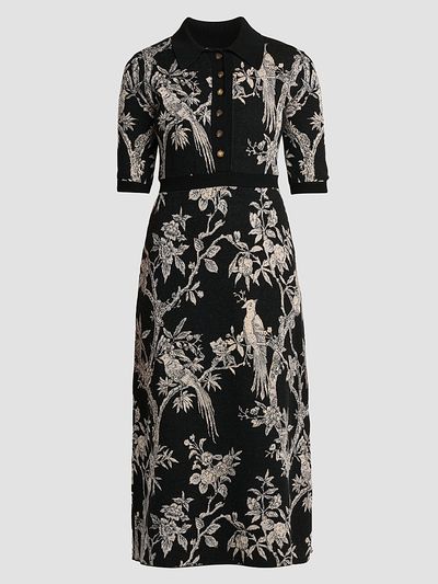 Etro Women's Wool-Blend Knit Midi Shirtdress