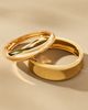 Ettika Double Golden Bangle Bracelets, Set of 2 - 1