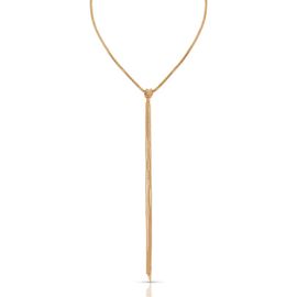 Ettika Ettika 18K Gold Plated Box Chain Y-Necklace 