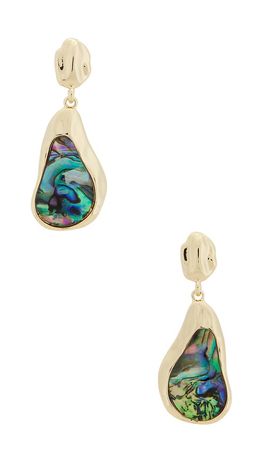Ettika Ettika Abalone Hidden Gem Dangle Earrings