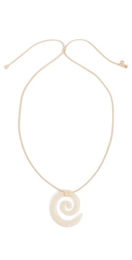 Ettika Ettika Aura Bone Cord Necklace Bone One