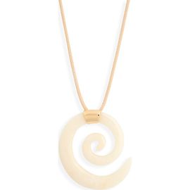 Ettika Ettika Aura Spiral Bone Cord Necklace 