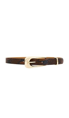 Ettika Ettika Brown Snake Signature Buckle Belt