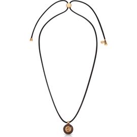 Ettika Ettika Circle Stone Cord Pendant Necklace