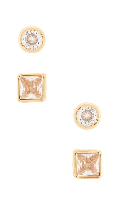 Ettika Ettika Classic Pairs Crystal Stud Set