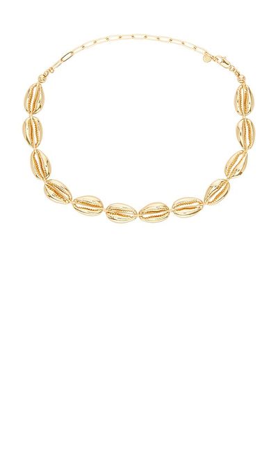 Ettika Ettika Cowrie Plated Necklace