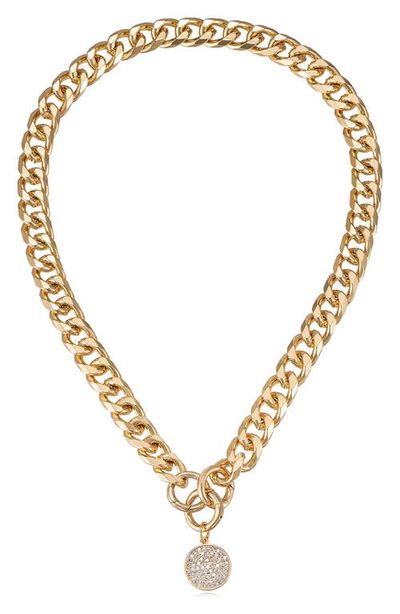 Ettika Ettika Crystal Disc Collar Necklace
