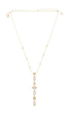 Ettika Ettika Crystal Drop Cord Necklace