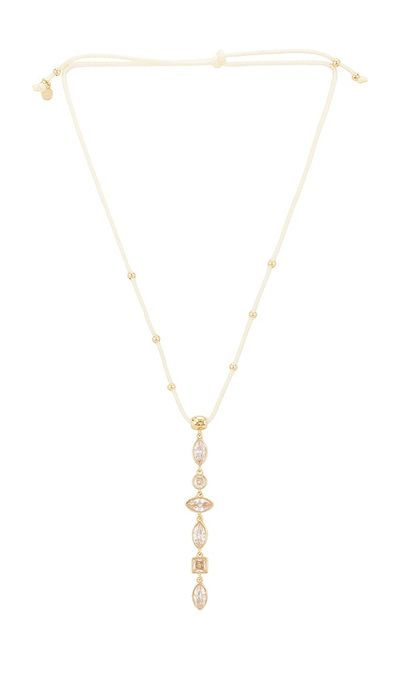 Ettika Ettika Crystal Drop Cord Necklace