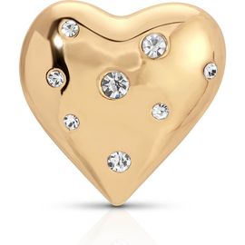 Ettika Ettika Crystal Heart Stud Brooch
