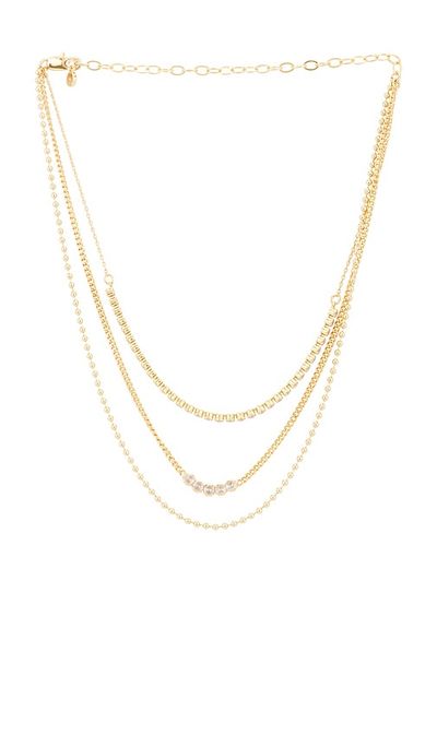 Ettika Ettika Crystal Layers Necklace
