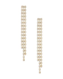 Ettika Ettika Crystal Multi Chain Dangle Drop Earrings