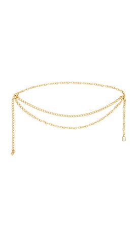 Ettika Ettika Crystal Pendant Chain Belt
