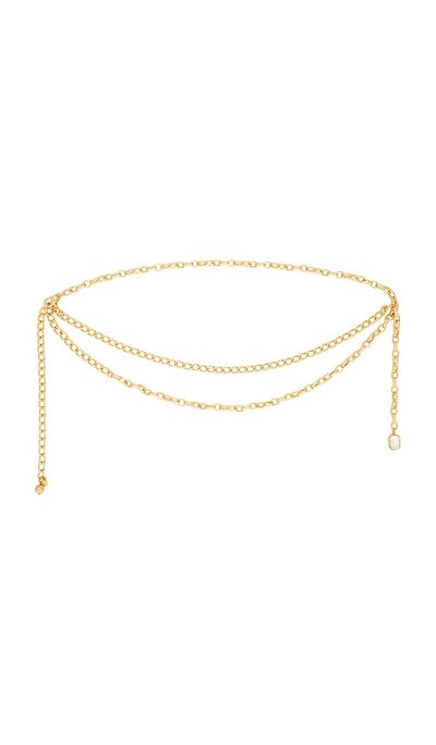Ettika Ettika Crystal Pendant Chain Belt