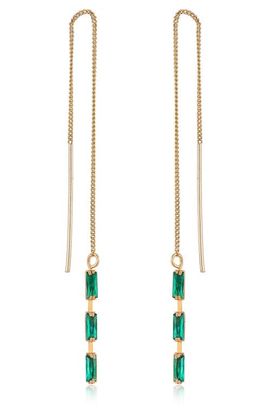 Ettika Ettika Cubic Zirconia Baguette Threader Earrings