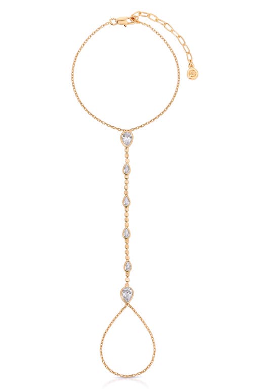 Ettika Ettika Cubic Zirconia Bezel Hand Chain