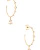 Ettika Ettika Delicate Crystal Charm Hoop Earrings - 1