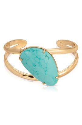 Ettika Ettika Desert Tide Reconstituted Turquoise Cuff 
