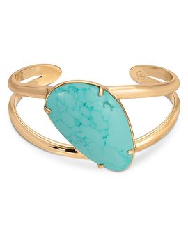 Ettika Ettika Desert Tide Stone Openwork Cuff Bracelet