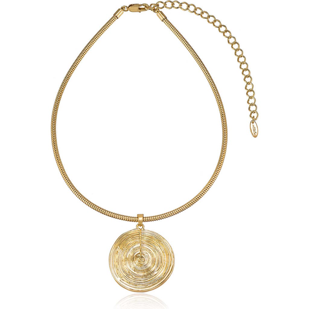 Ettika Ettika Disc Pendant Necklace