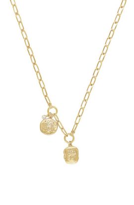 Ettika Ettika Double Medallion Pendant Necklace