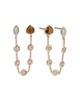 Ettika Ettika Double Piercing Cubic Zirconia & Tiger's Eye Chain Earrings - 1