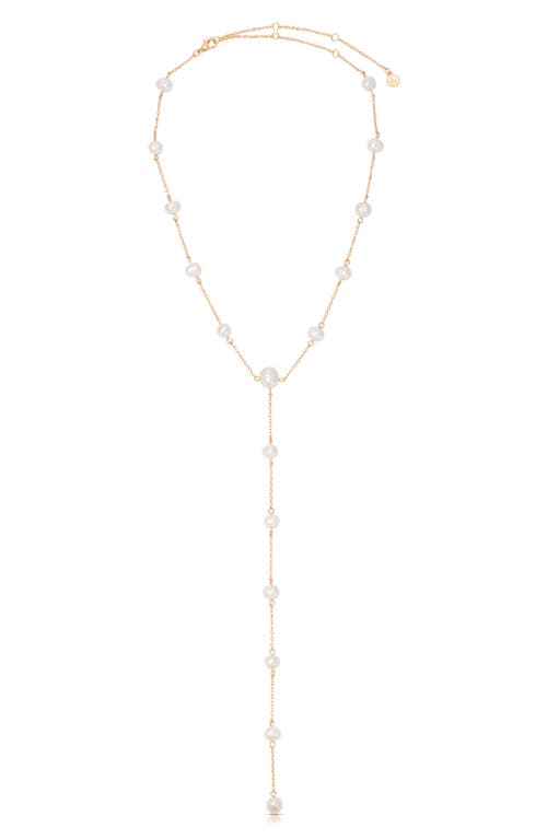 Ettika Ettika Dripping Freshwater Pearl Y-Necklace