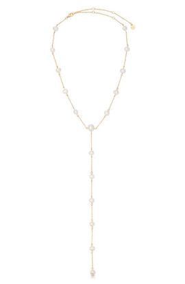 Ettika Ettika Dripping Freshwater Pearl Y-Necklace
