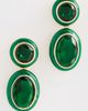 Ettika Ettika Duet Drop Earrings Green One - 2