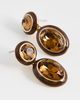 Ettika Ettika Duet Drop Earrings Smokey Quartz One - 4