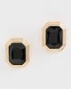 Ettika Ettika Emerald Deco Earrings Black One - 2