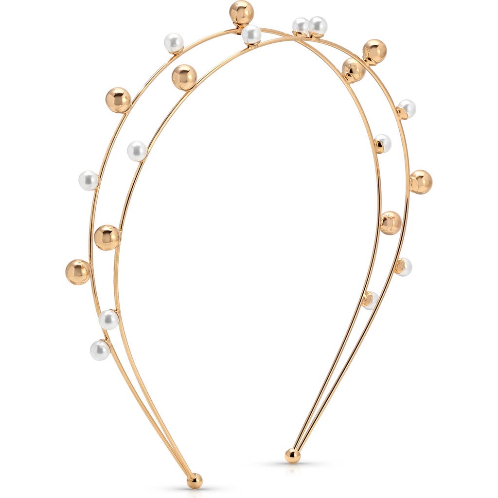 Ettika Ettika Faux Pearl Bubble Headband