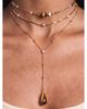 Ettika Ettika Forever Falling Cubic Zirconia & Tiger's Eye Layered Lariat Necklace, 11-14 - 2
