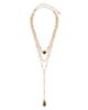 Ettika Ettika Forever Falling Cubic Zirconia & Tiger's Eye Layered Lariat Necklace, 11-14 - 4