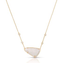 Ettika Ettika Geometric Reconstituted Stone Pendant Necklace