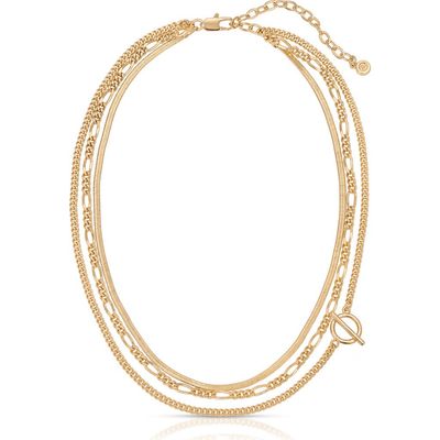 Ettika Ettika Gilded Layered Link Necklace