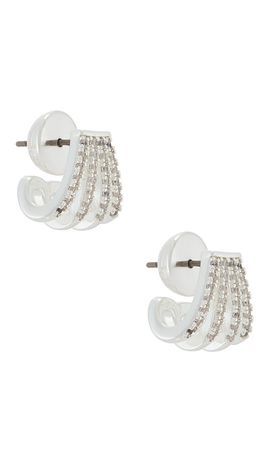 Ettika Ettika Glisten Wing Pave Earrings