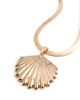 Ettika Ettika Herringbone Shell Necklace Gold One - 1
