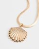 Ettika Ettika Herringbone Shell Necklace Gold One - 2