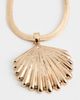 Ettika Ettika Herringbone Shell Necklace Gold One - 5