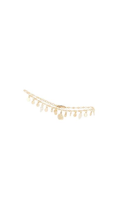 Ettika Ettika Let's Go Coastal 18k Gold Plated Anklet