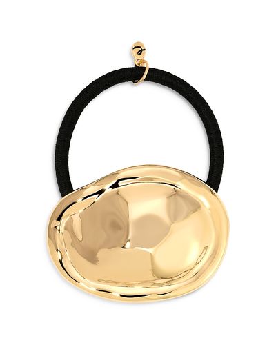 Ettika Ettika Liquid Lux Oval Hair Tie in Gold Tone