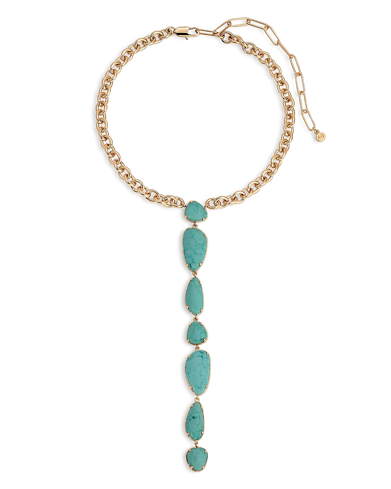 Ettika Ettika Majestic Stone Lariat Necklace, 15-20