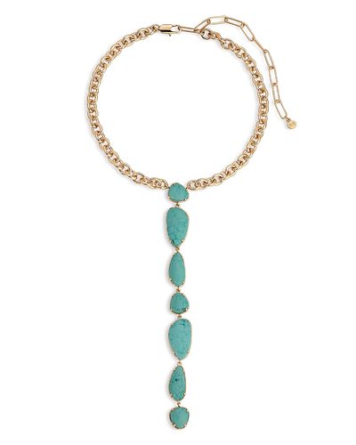 Ettika Ettika Majestic Stone Lariat Necklace, 15-20