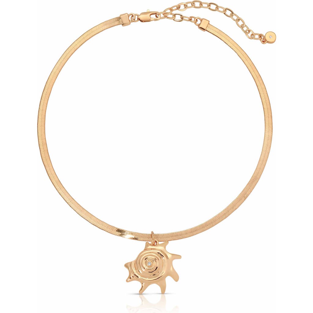 Ettika Ettika Mermaid Cove Conch Pendant Necklace