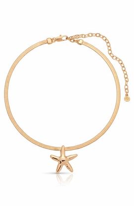 Ettika Ettika Mermaid Cove Smooth Starfish Pendant Necklace