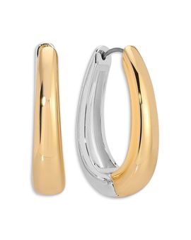 Ettika Ettika Mixed Metal Hoop Earrings