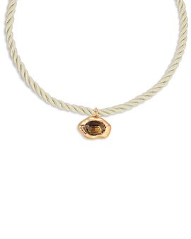 Ettika Ettika Molten Crystal Pendant Rope Necklace, 13.5-17.5
