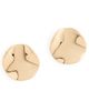 Ettika Ettika Molten Disc Stud Earrings Gold One - 1